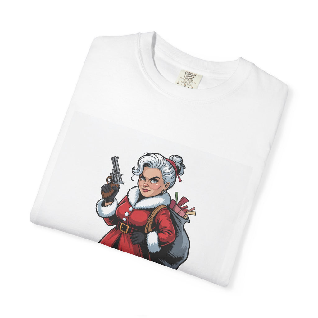 Mrs. Claus Funny Christmas T-Shirt — Women's Holiday Gift