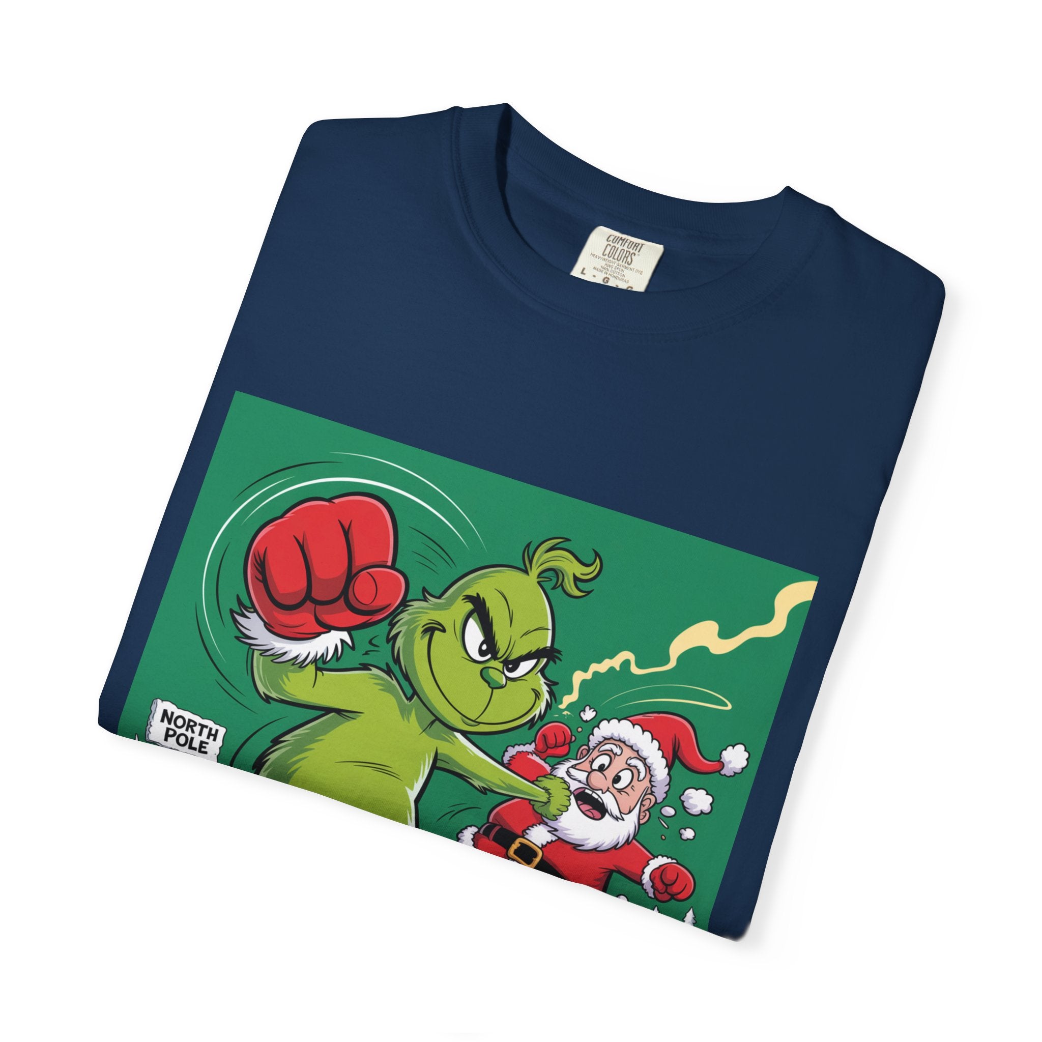 Funny Grinch Santa Christmas T-Shirt — Holiday Gift for Men & Women