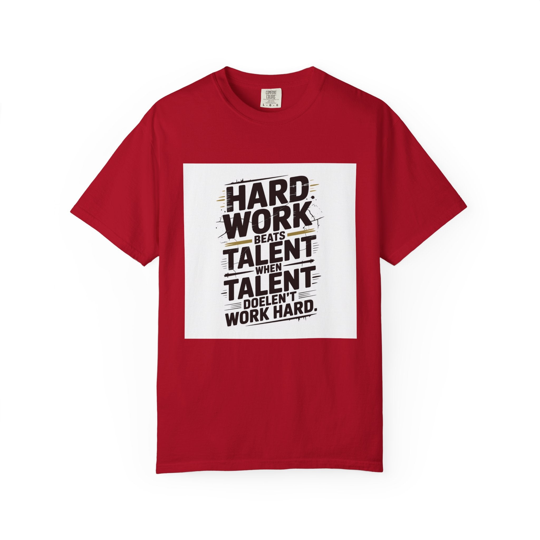 Motivational "Hard Work Beats Talent" T-Shirt