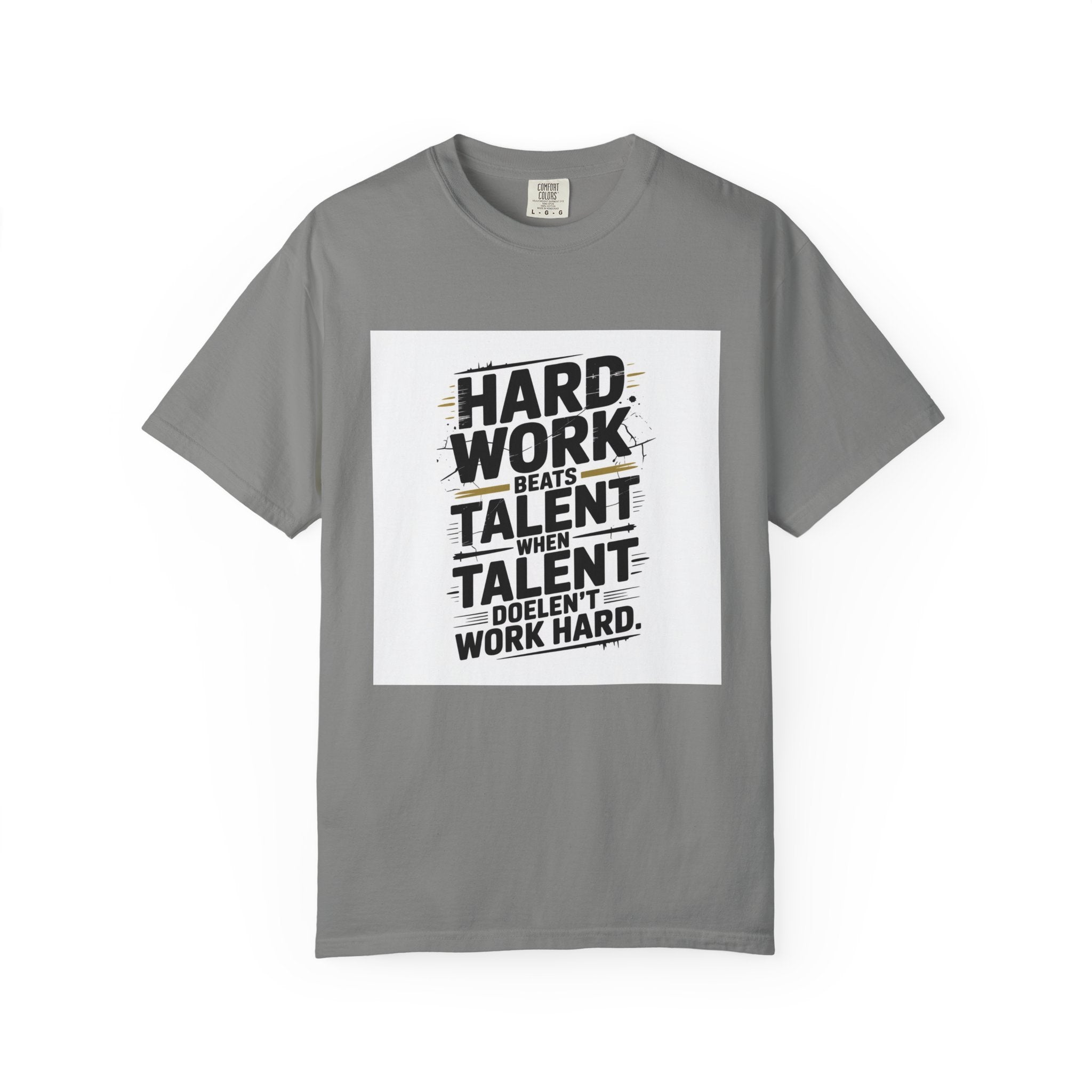 Motivational "Hard Work Beats Talent" T-Shirt