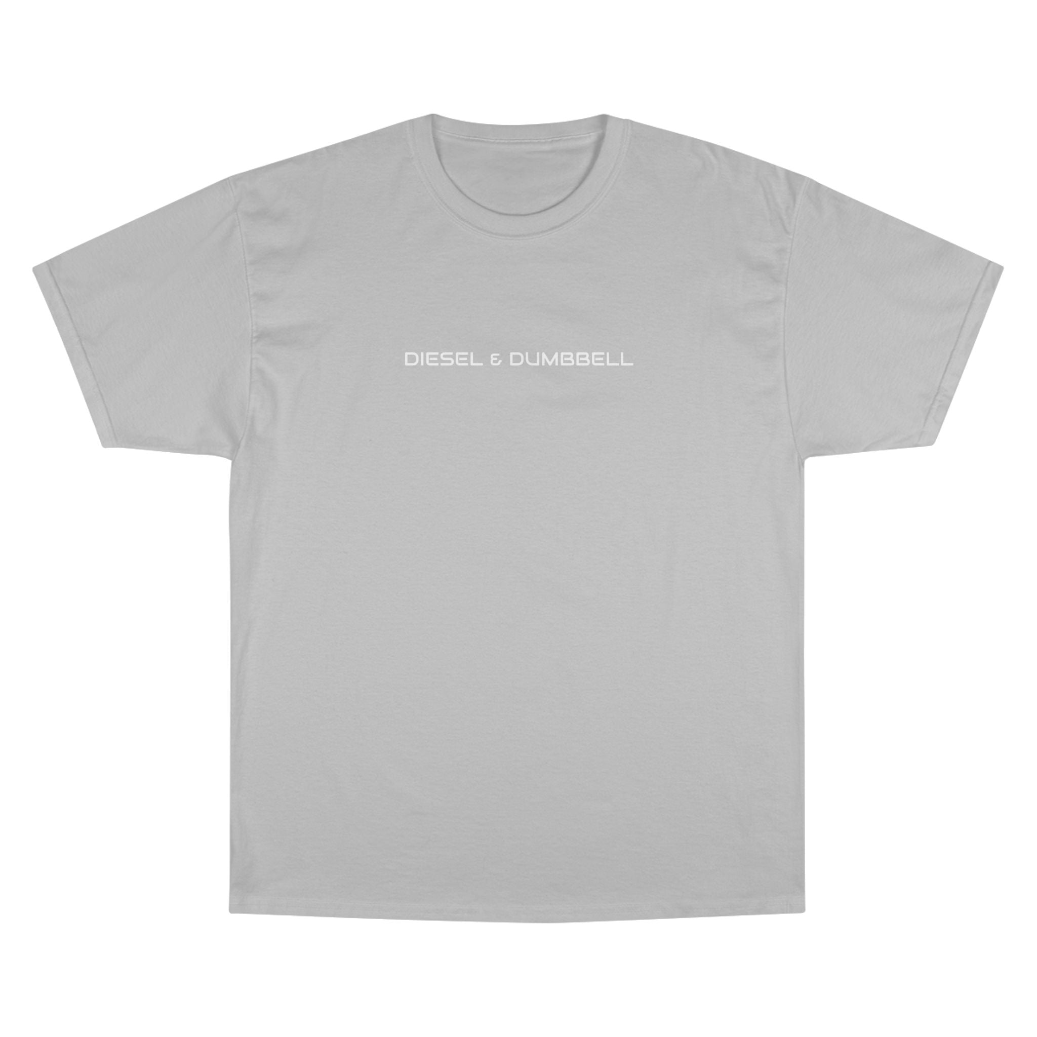 Champion T-Shirt — Diesel & Dumbbell Logo Fitness Tee