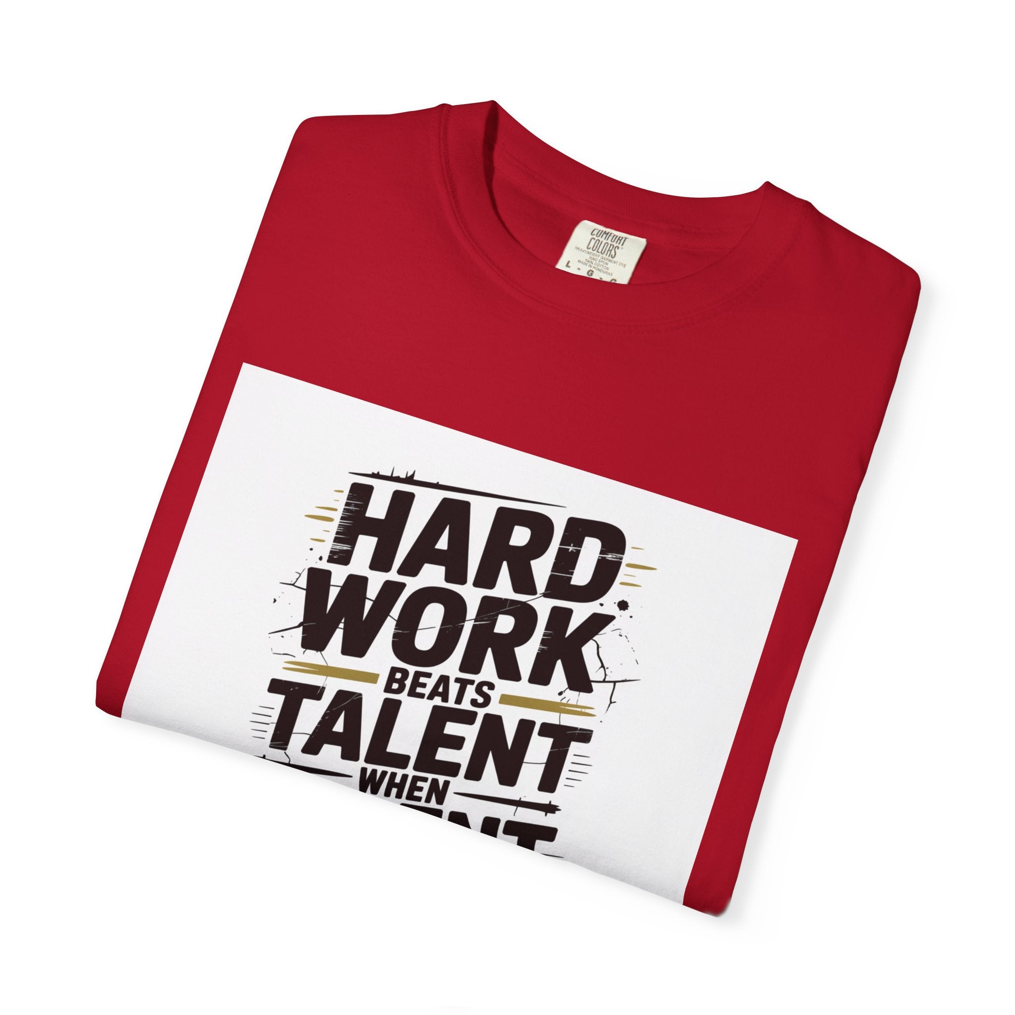 Motivational "Hard Work Beats Talent" T-Shirt