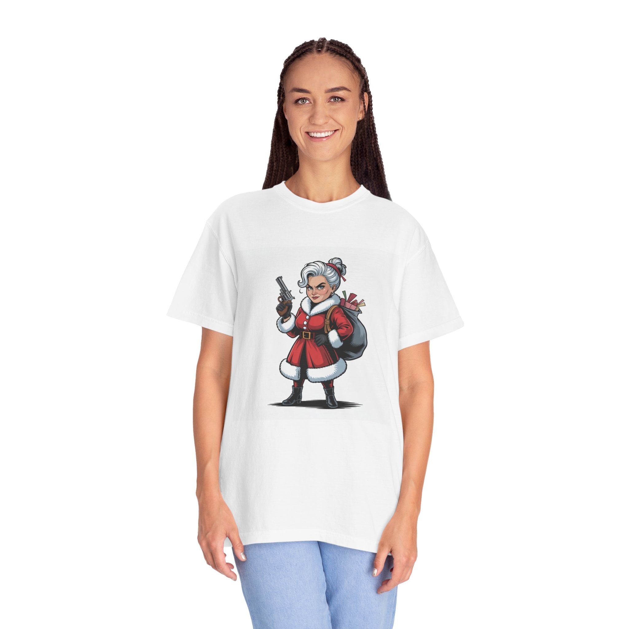 Mrs. Claus Funny Christmas T-Shirt — Women's Holiday Gift