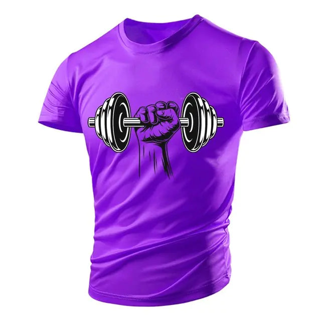 3D Printed Fitness Dumbbells & Polyester Men's T-Shirts