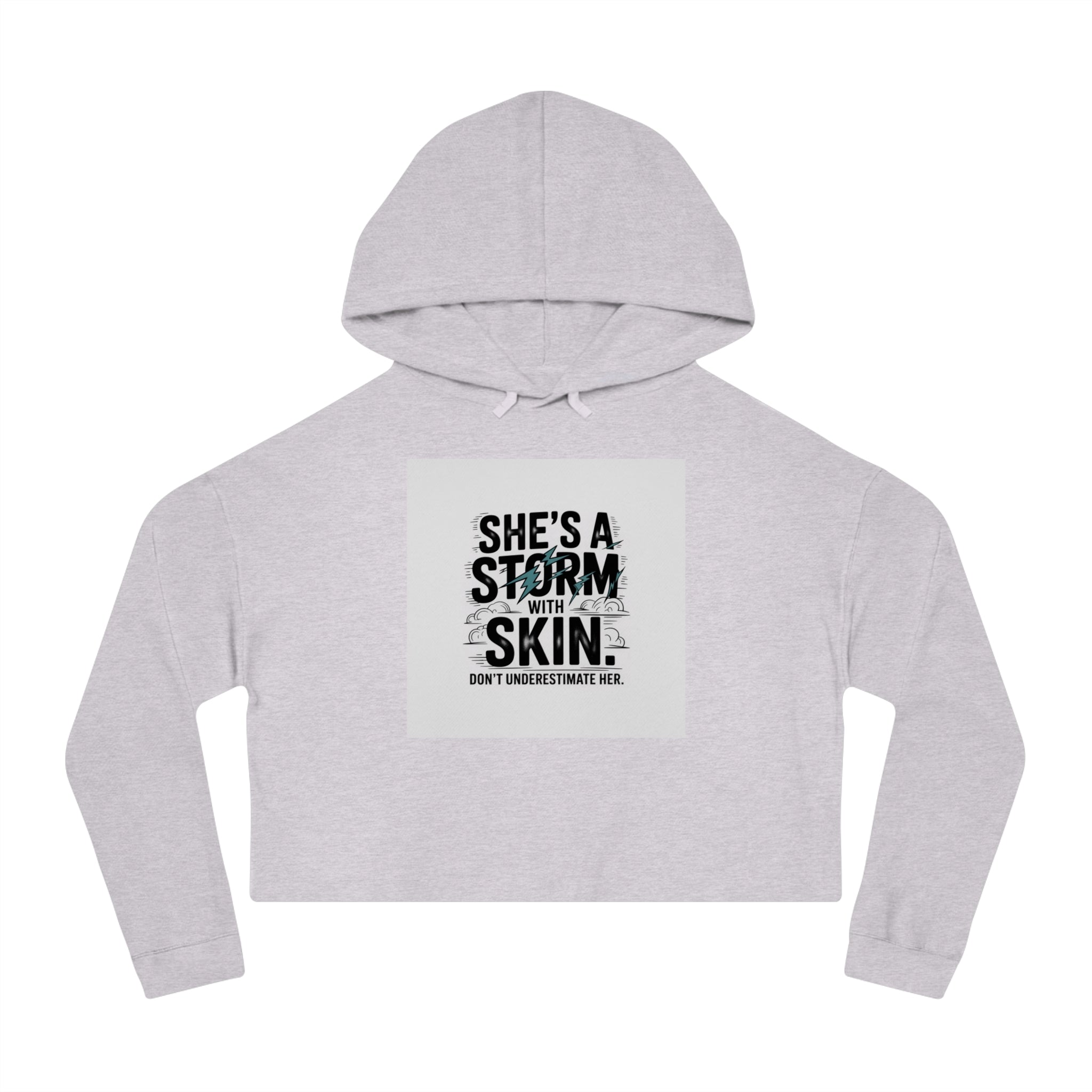 Women’s Cropped Hooded Sweatshirt — Trendy Women’s Fashion Sweater