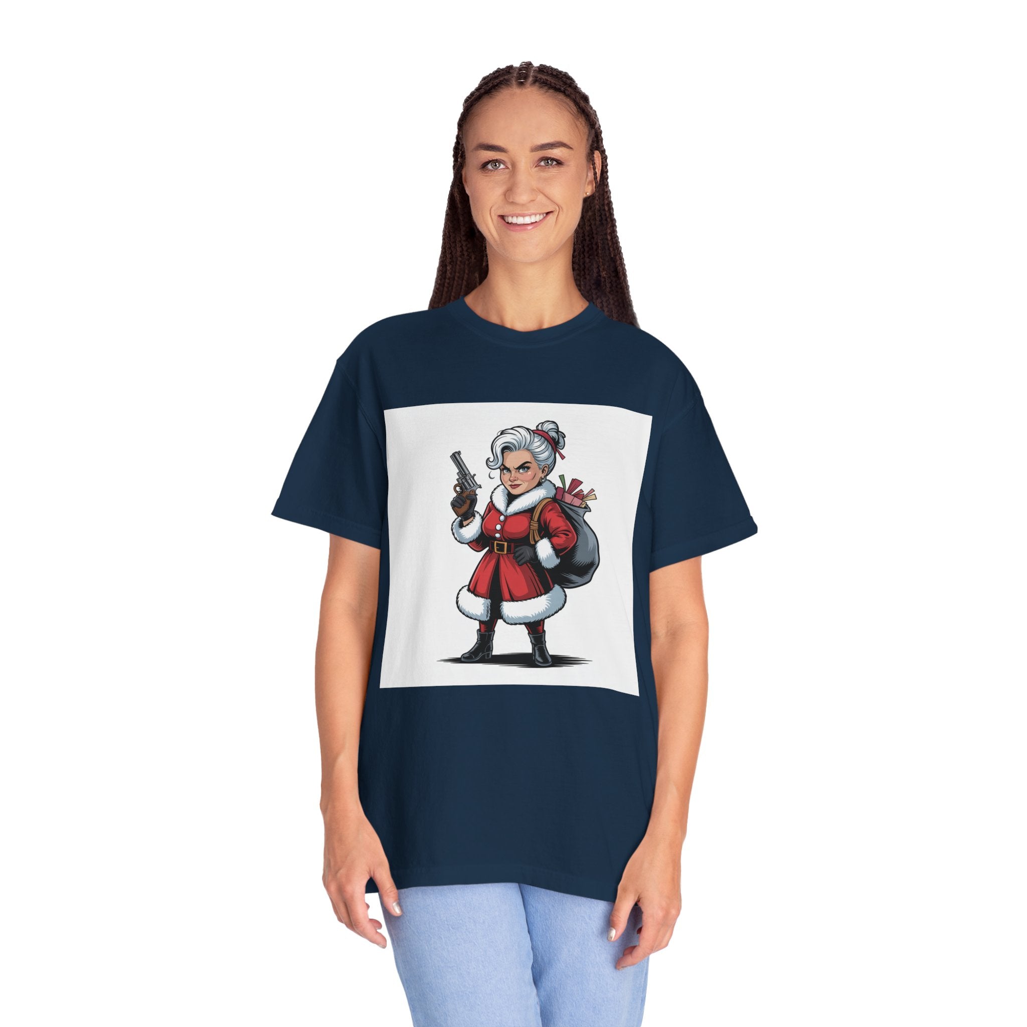 Mrs. Claus Funny Christmas T-Shirt — Women's Holiday Gift