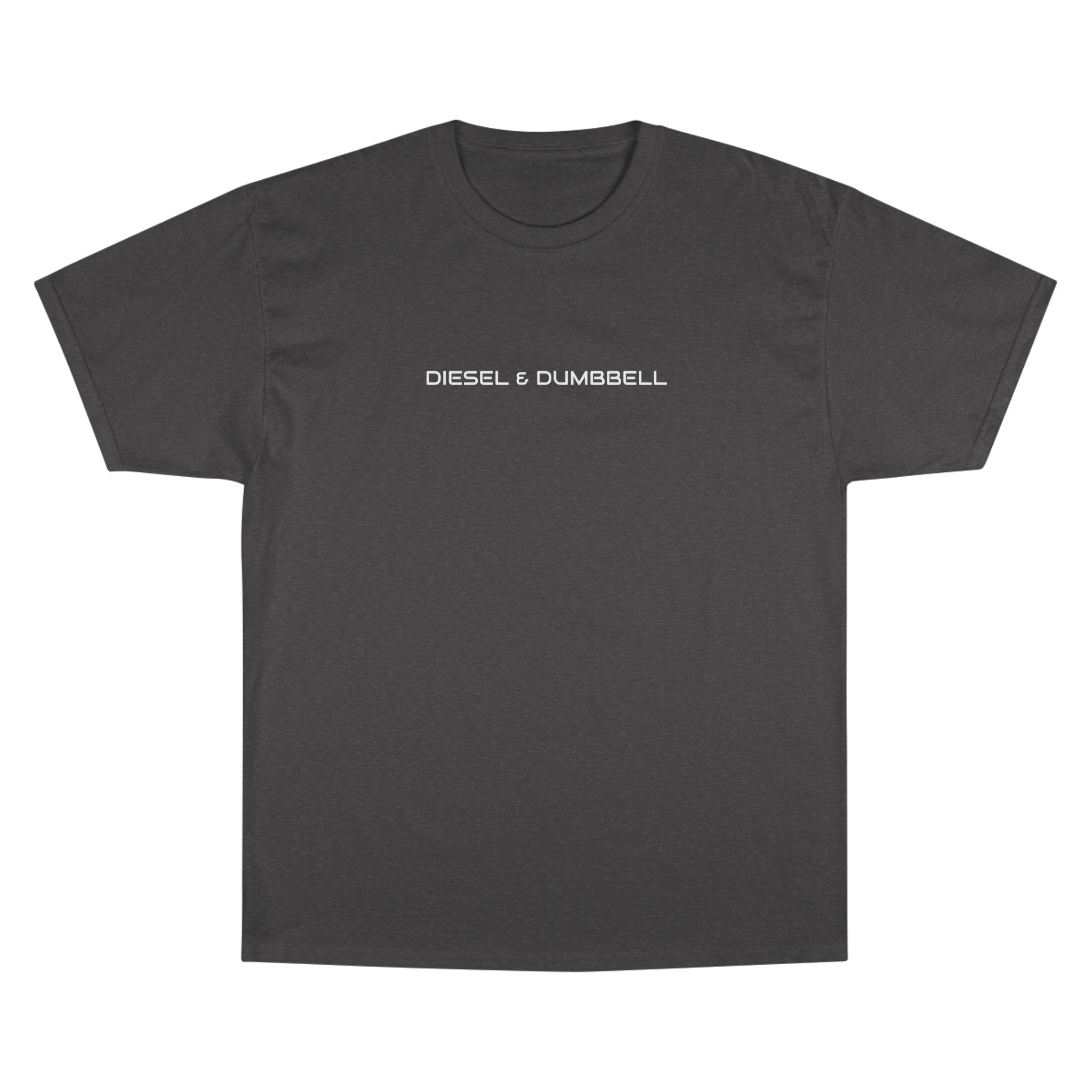 Champion T-Shirt — Diesel & Dumbbell Logo Fitness Tee