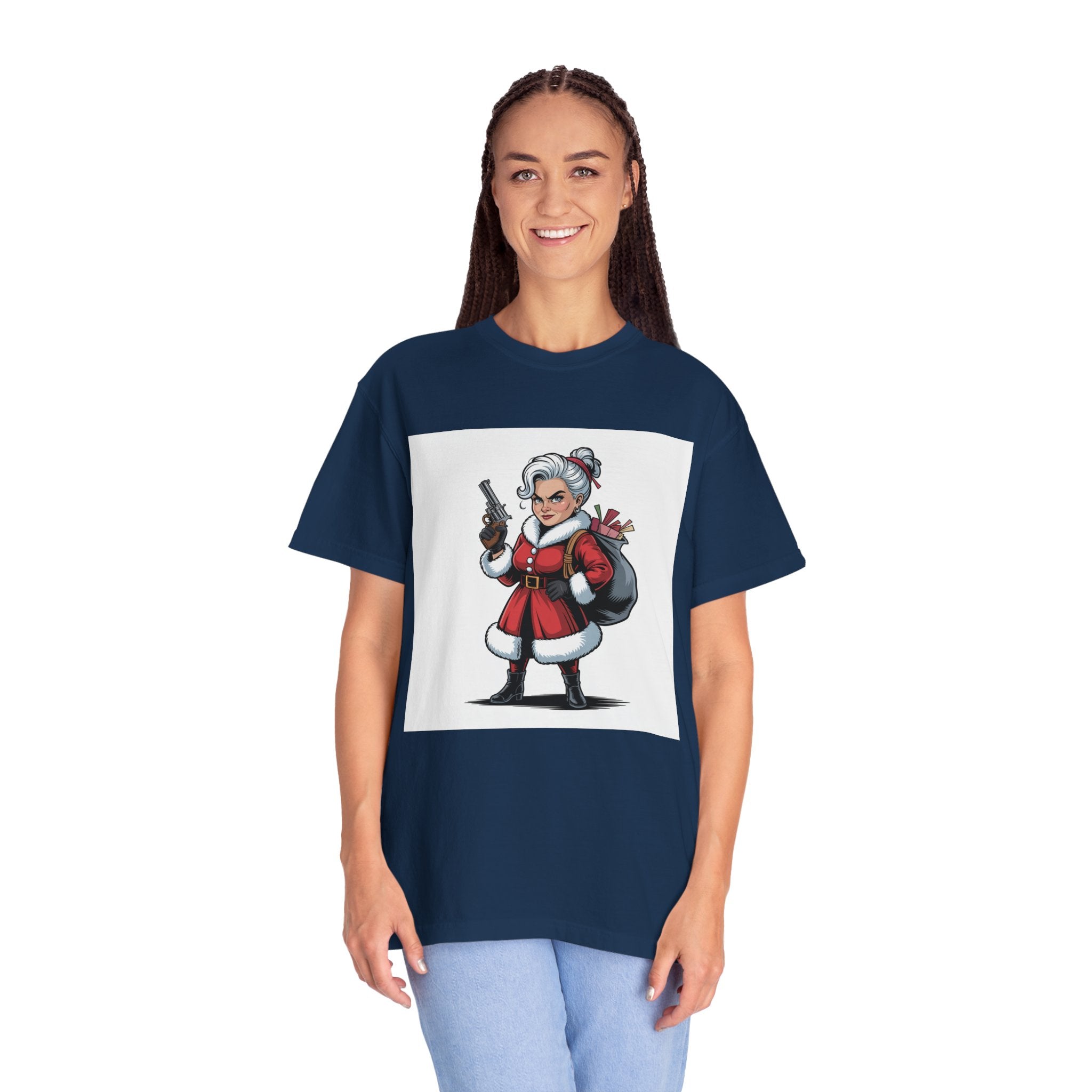 Mrs. Claus Funny Christmas T-Shirt — Women's Holiday Gift