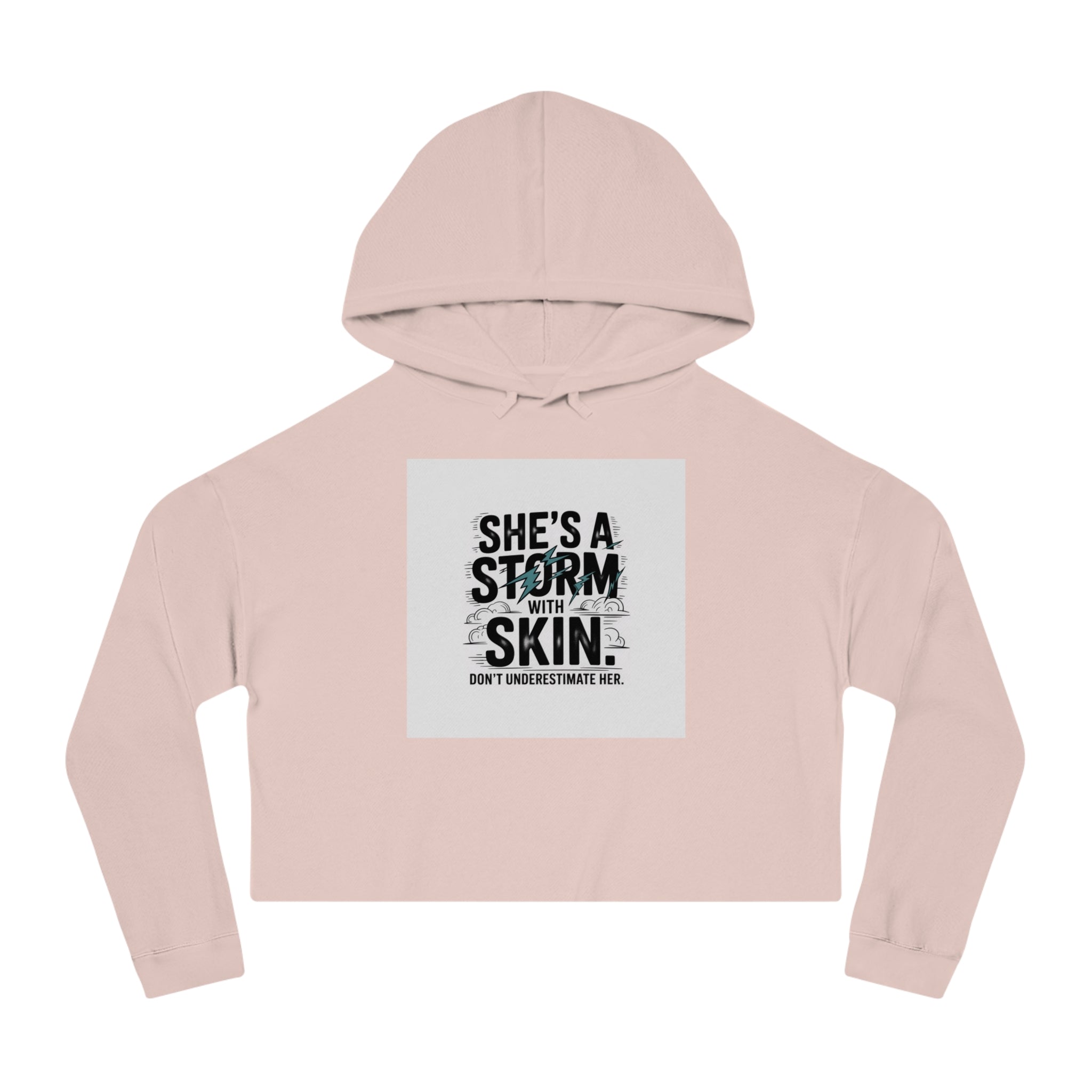 Women’s Cropped Hooded Sweatshirt — Trendy Women’s Fashion Sweater