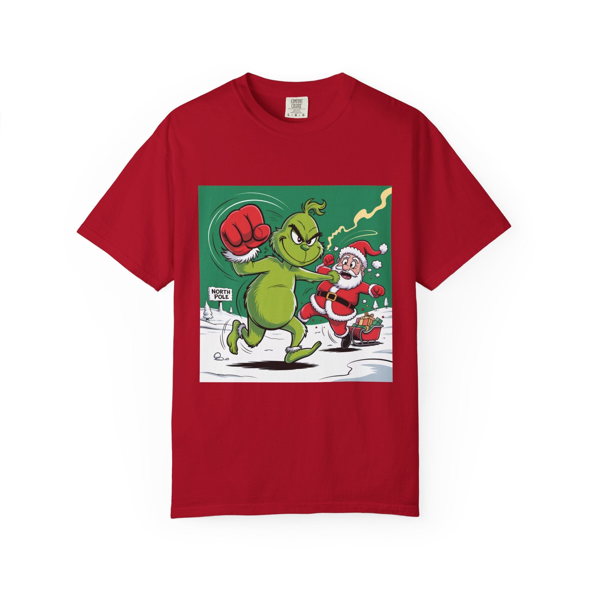 Funny Grinch Santa Christmas T-Shirt — Holiday Gift for Men & Women
