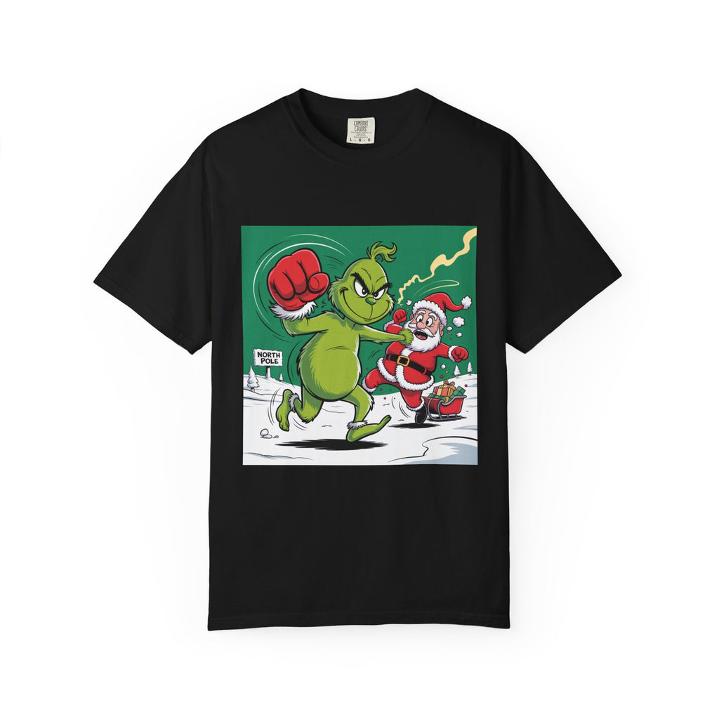 Funny Grinch Santa Christmas T-Shirt — Holiday Gift for Men & Women