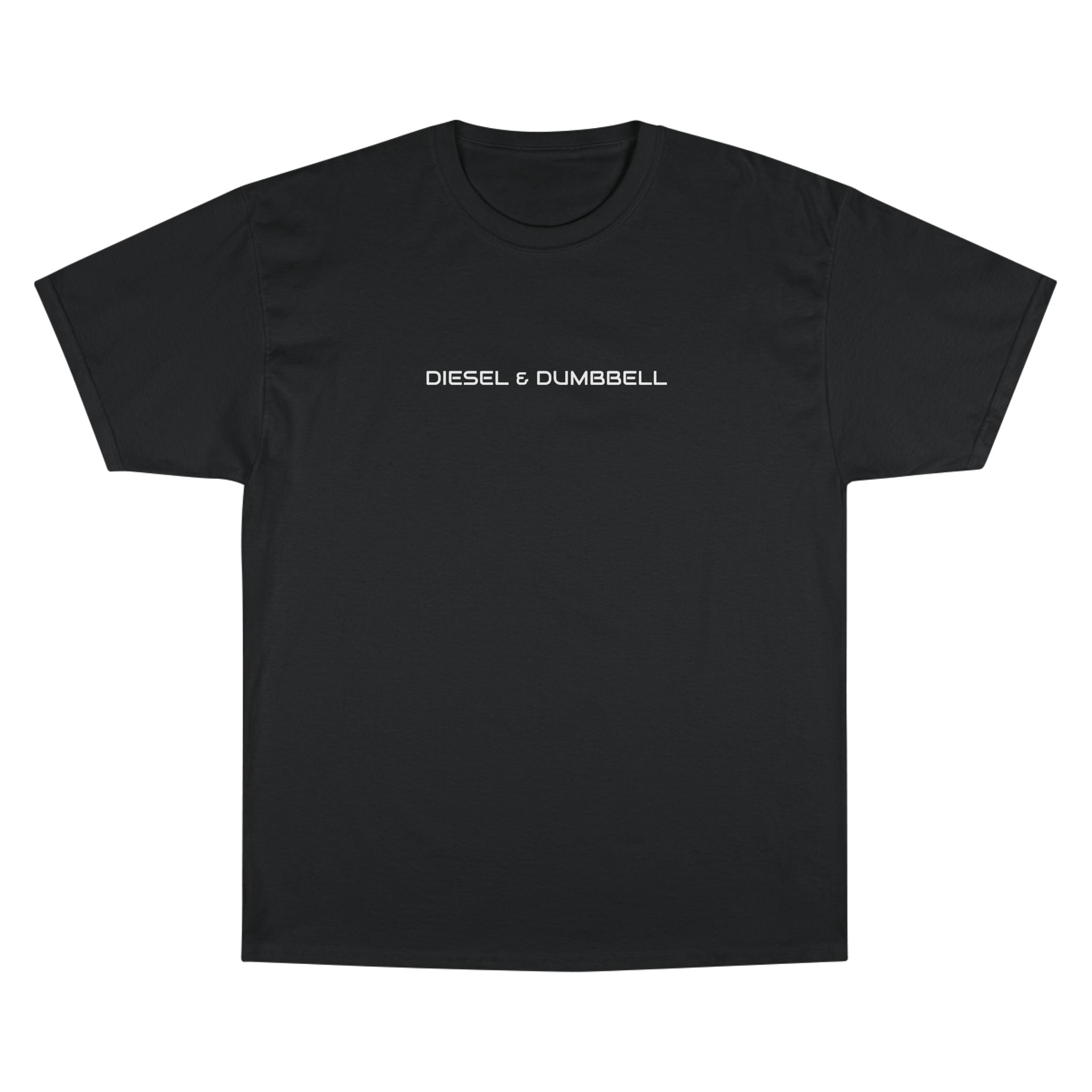 Champion T-Shirt — Diesel & Dumbbell Logo Fitness Tee