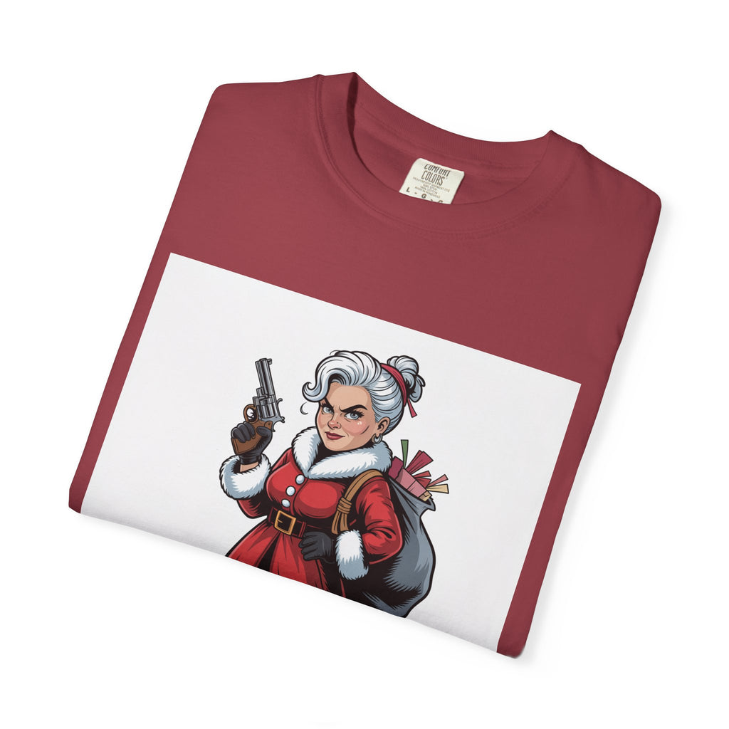 Mrs. Claus Funny Christmas T-Shirt — Women's Holiday Gift