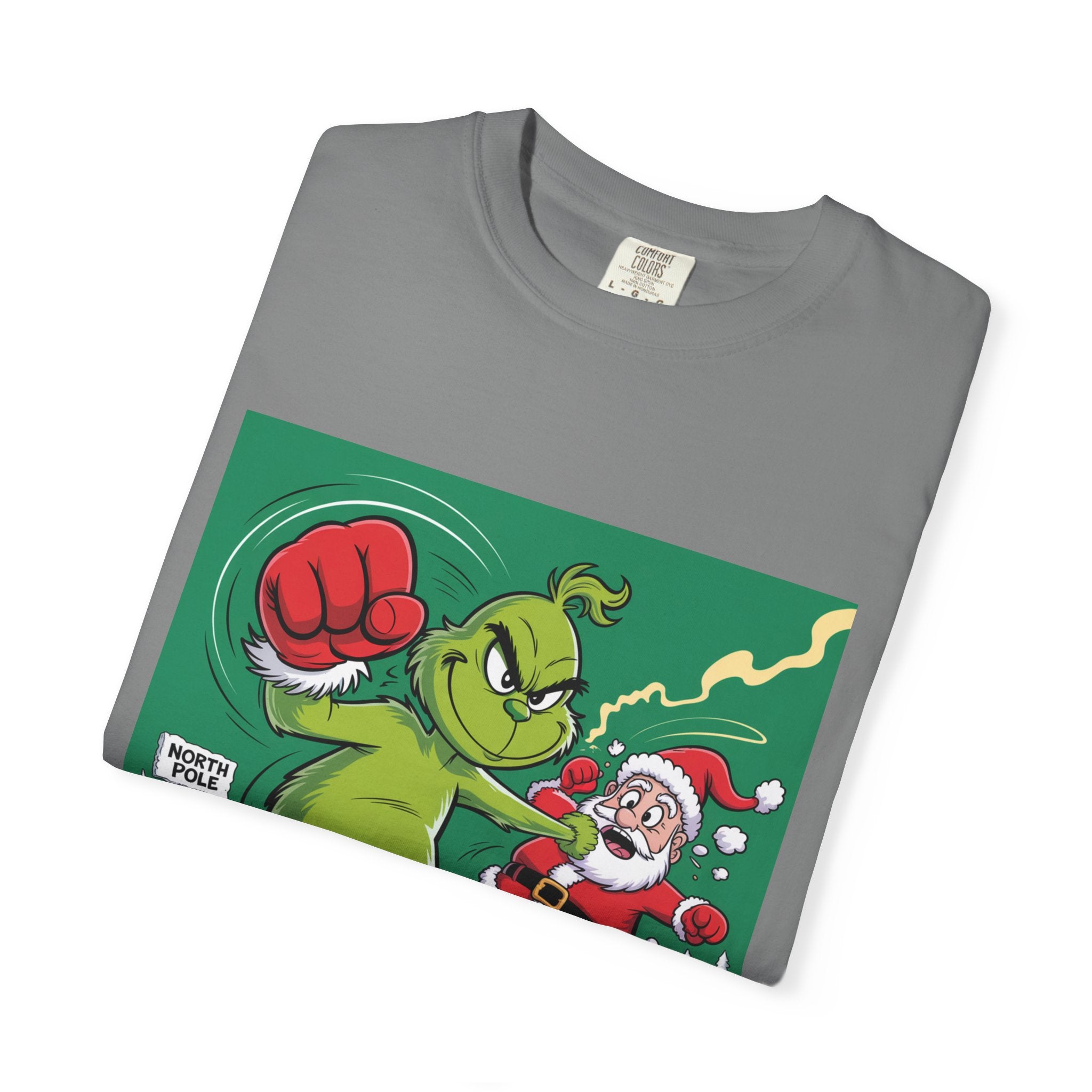 Funny Grinch Santa Christmas T-Shirt — Holiday Gift for Men & Women