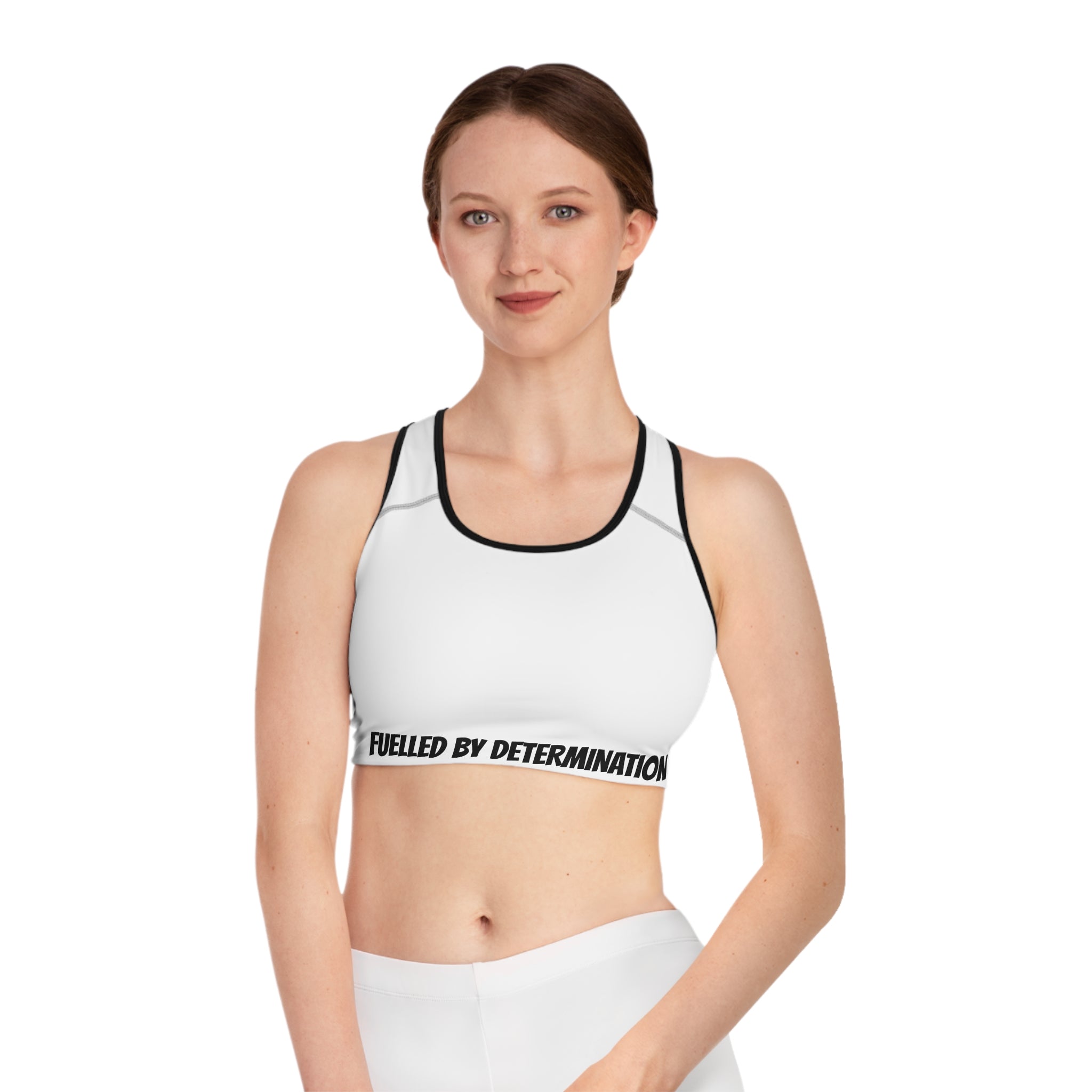 High-Intensity Performance Sports Bra — Trendy All-Over Print