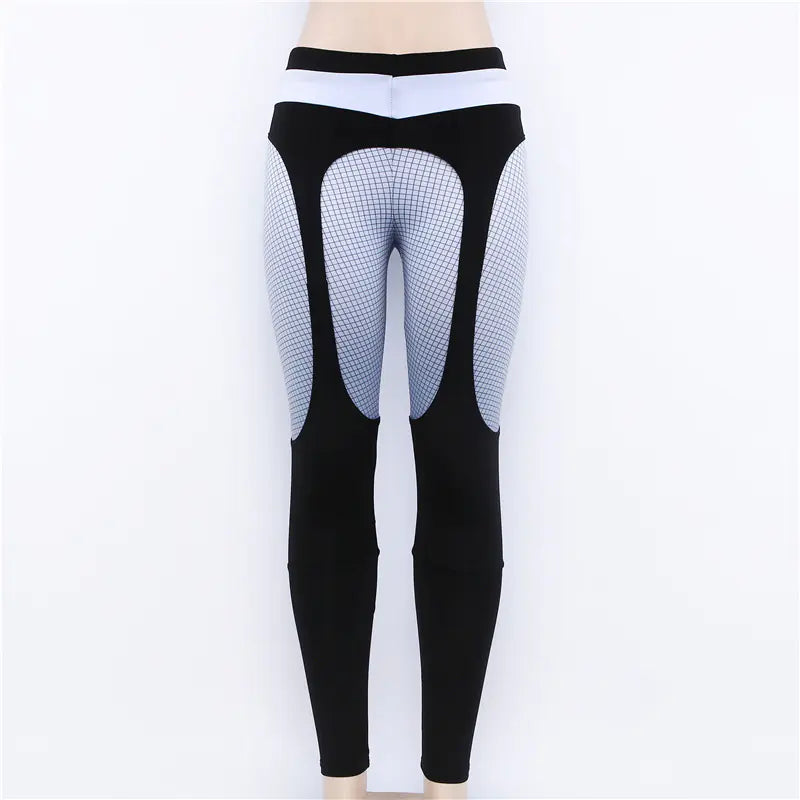Leggings, Yoga Pants, Printed Pants, Color Block Yoga Pants
