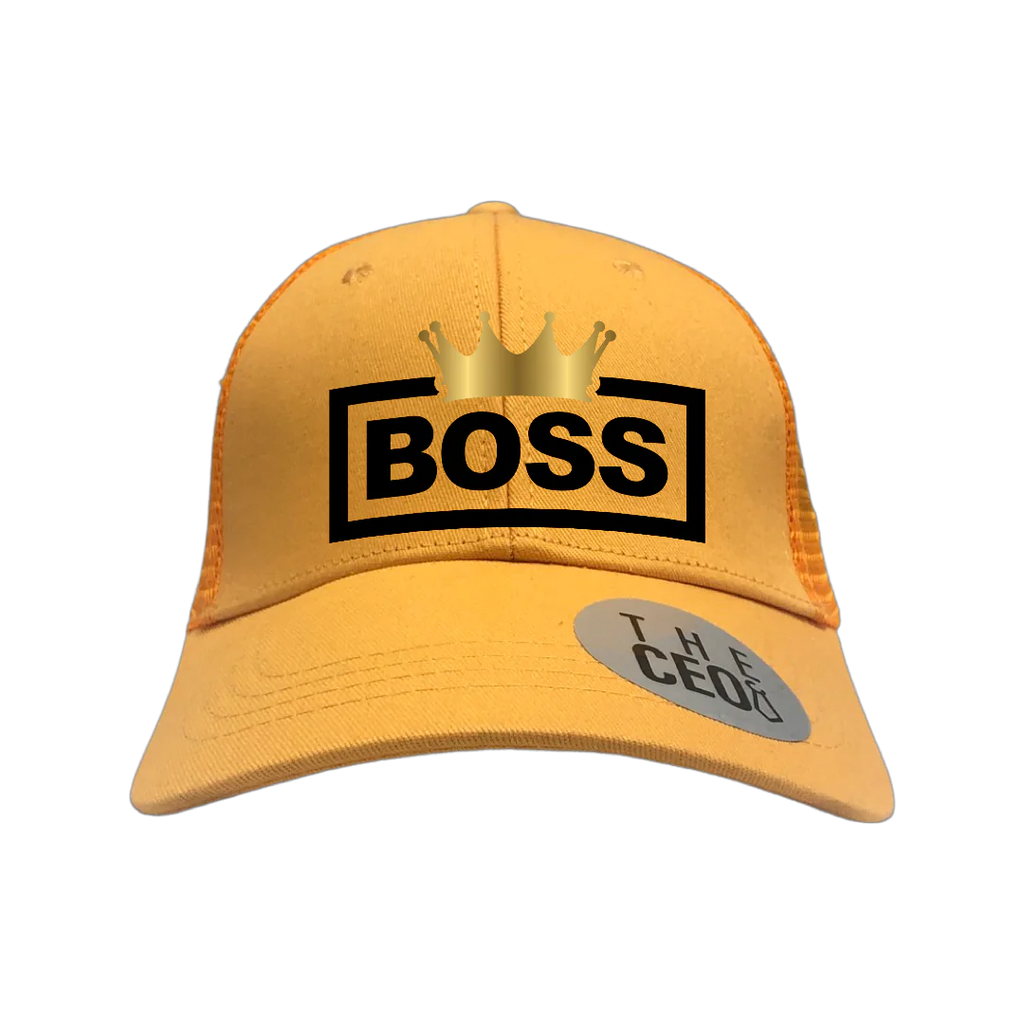 Boss Crown Embroidered Trucker Hat