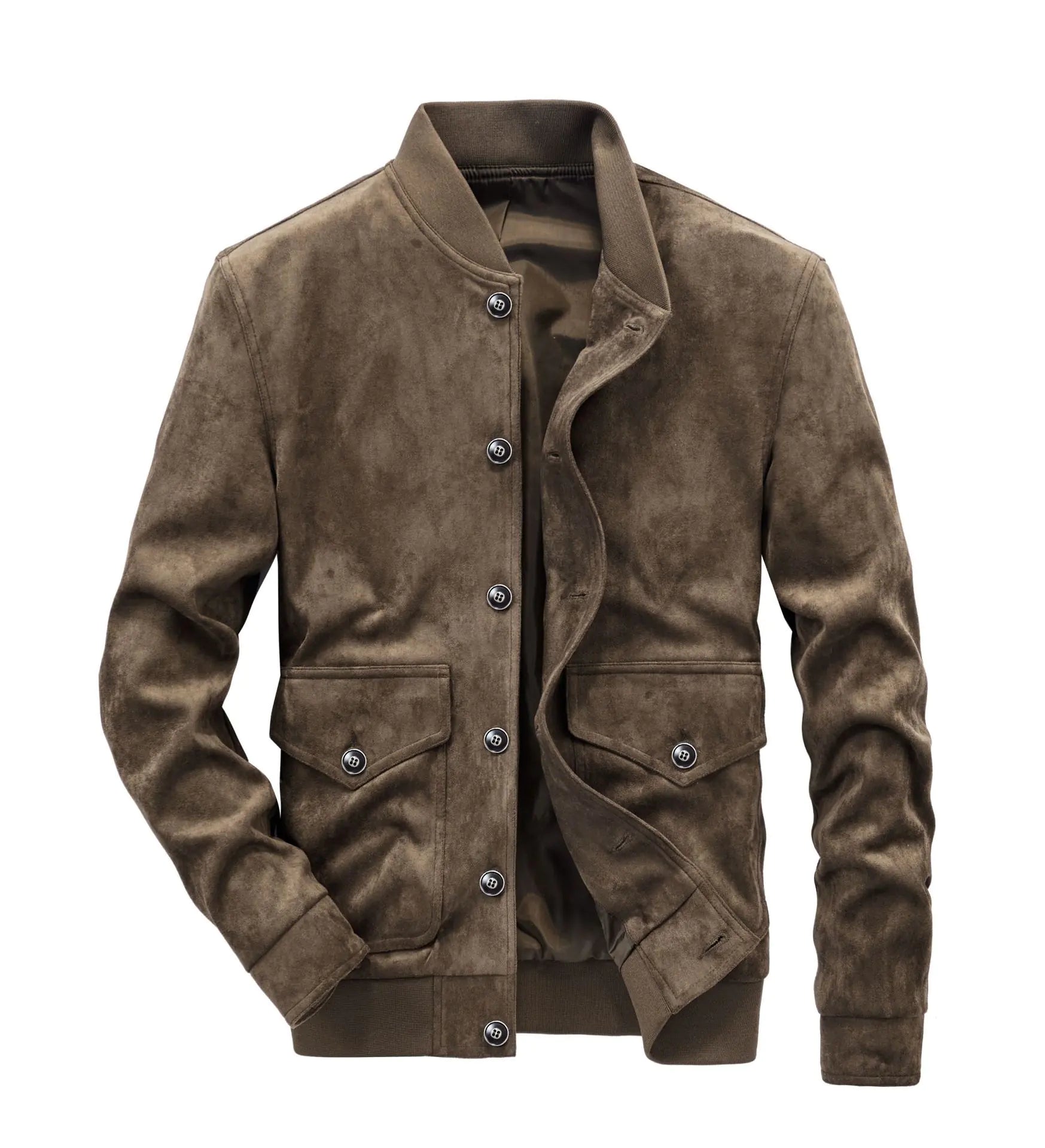 Men's Slim-Fit Deerskin Velvet Casual Jacket