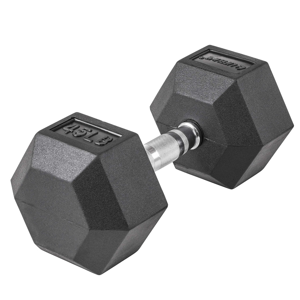 Lifeline Hex Dumbbells – Premium Quality Low Odor and Ergonomic Knurled Handle 45 lbs