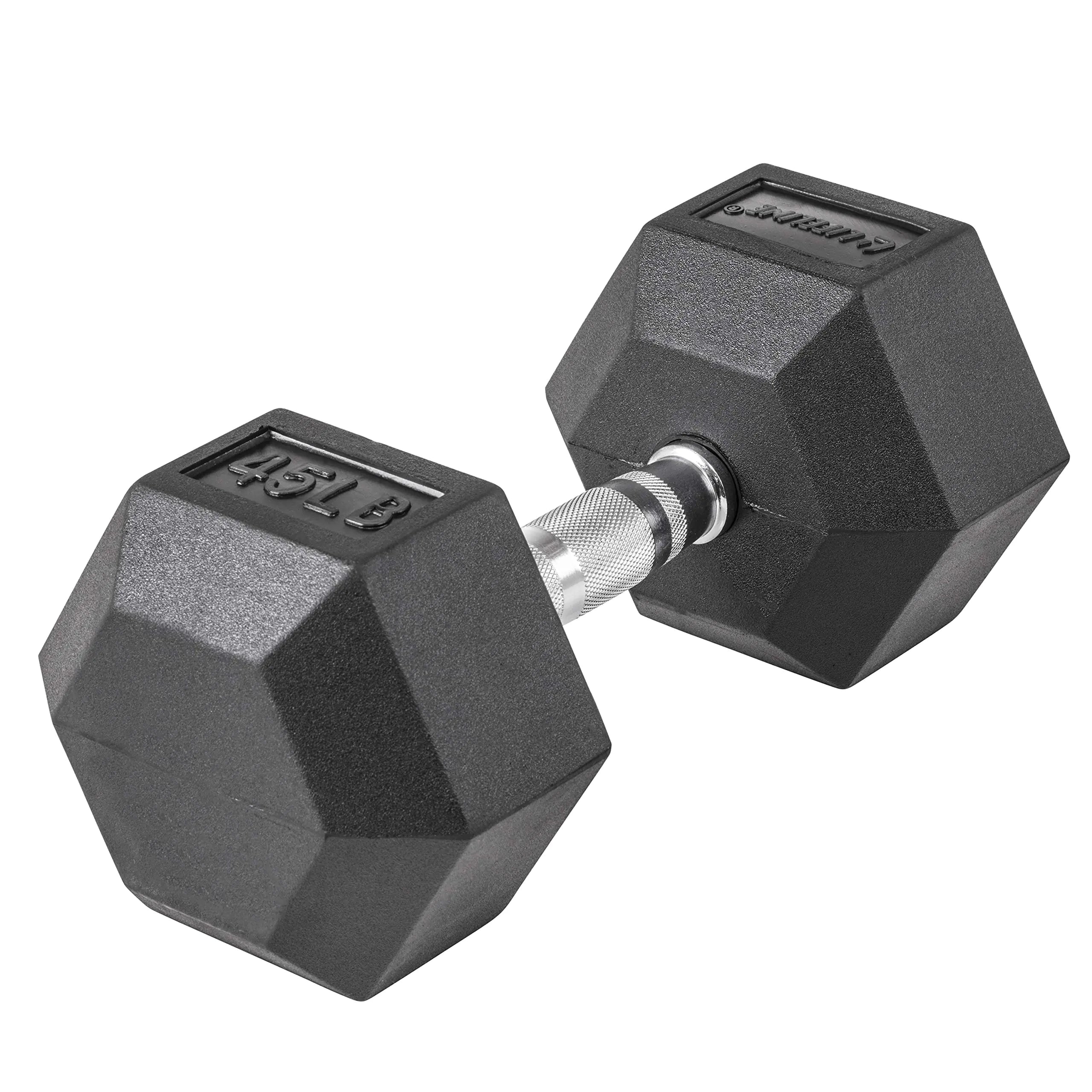 Lifeline Hex Dumbbells – Premium Quality Low Odor and Ergonomic Knurled Handle 45 lbs